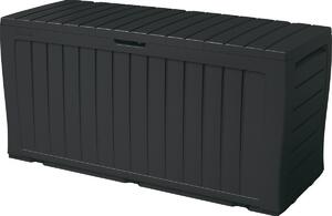 Keter Garden cutie de depozitare cu scaun Marvelplus antracit, 270 l, 116 x 57 x 45 cm