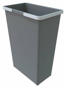 Elletipi Coș de plastic cu mânere 35 L, gri