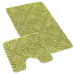 Bellatex Set de covorașe de baie Bany cu decupajPaprsek verde deschis, 60 x 100, 60 x 50 cm