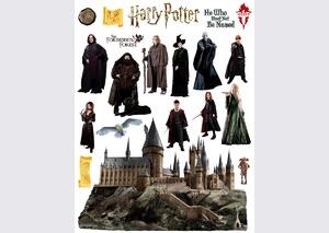 Decorațiune autoadezivă Harry Potter Hogwarts, 65x 85 cm