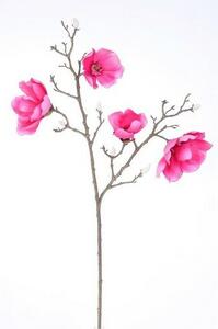 Floare artificială Magnolia roz, 86 cm