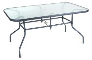 Masă Happy Green Garden cu blat din sticlă Verre,150 x 90 x 72 cm