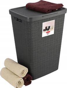Curver Coș de rufe Jută 58 l, gri închis