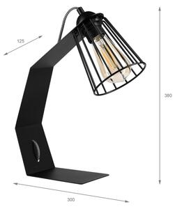 Lampă de masă NANDO 1xE27/15W/230V neagră