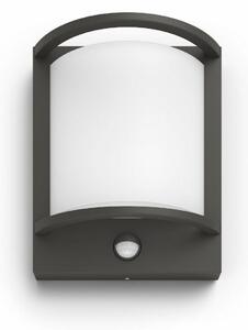 Lampă de perete Philips Samondra UltraEfficient pentru exterior cu senzor LED 3,8W 2700K, antracit