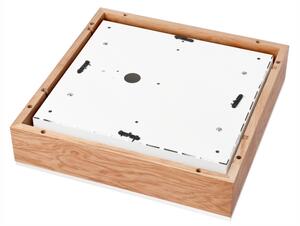 Plafonieră OAK SQUARE 4xE27/15W/230V 39x39 cm stejar/alb