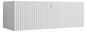 Comodă TV Anulio, Alb, MDF, PAL laminat, 34x100x40cm, 18 kg