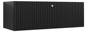 Comodă TV Anulio, Negru, MDF, PAL laminat, 34x100x40cm, 18 kg