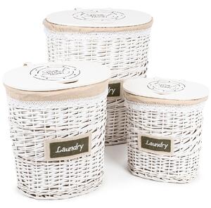 Set coș din răchită din 3 piese Willow 1