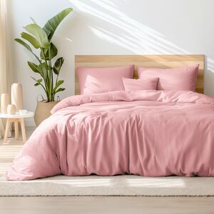 Goldea lenjerie de pat din 100% bumbac - roz pastel 140 x 200 și 50 x 70 cm