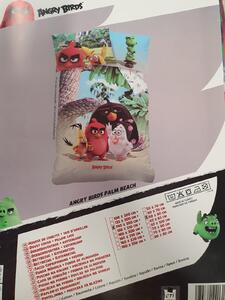 Lenjerie de pat Disney, Angry Birds Palm Beach, 100% bumbac, cod 00487495, Gecor