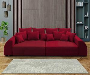 Canapea extensibilă cu 2 lazi de depozitare Big Sofa Verona Red 310x10