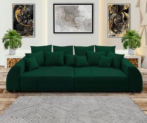 Canapea extensibilă cu 2 lazi de depozitare Big Sofa Verona Verde 310x