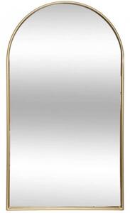 Oglinda eleganta de perete Pufo Glamour cu rama decorativa, oglinda minimalista pentru baie, hol, dormitor, living sau dressing, 70 cm, auriu