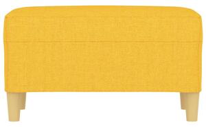 Bancă, galben deschis, 70x35x41 cm, textil