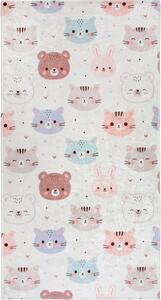 Covor pentru copii fildeș lavabil 120x180 cm Cute Animals – Vitaus