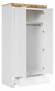 Dulapuri moderne albe Holten, 106X56.5X203.5 cm