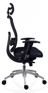 Scaun birou ergonomic OKLAHOMA, rotativ, ajustabil, negru, 63x48x123 131 cm