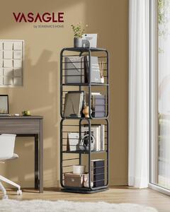 Biblioteca Vasagle Negru 43x43x158 cm