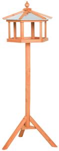 PawHut Alimentator pentru Pasari cu suport din lemn de pin 113x85x40cm