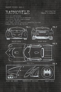 Poster de artă Batmobile - Tech Specifications, (26.7 x 40 cm)