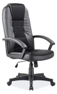 Scaun birou Q-019, inaltime reglabila, negru, 61X50X112/122 cm