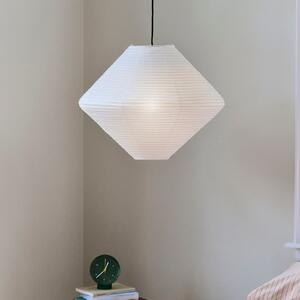HAY Abajur Diamond, Ø60 cm, alb, hârtie/bambus, Alb, Camera de zi / sufragerie, Hârtie / Carton, Scandinavă
