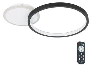 Plafonieră LED dimabilă GAFARES LED/15W/230V negru Eglo 900421 + telecomandă
