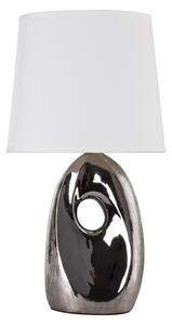 Lampă de masă HIERRO 1xE27/60W/230V albă/crom lucios