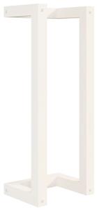 Suport pentru prosoape, alb, 23x18x60 cm, lemn masiv de pin