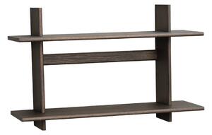 Raft în culoare naturală închisă etajat cu aspect de lemn de stejar 75 cm Westlock – Rowico
