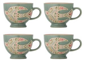 Căni verzi 4 buc. din ceramică 400 ml Rosalynde – Bloomingville