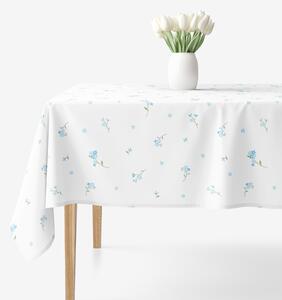 Goldea față de masă 100% bumbac - flori de nu-mă-uita 120 x 180 cm