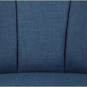 Fotoliu Monn Way, albastru, poliester/lemn, 64x65x75 cm