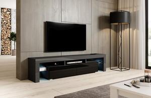 Comoda tv TORO 200, grafit/negru, 200x35x45 cm