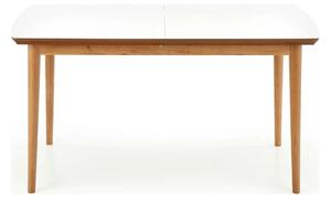Masa extensibila BARRET, alb/stejar, 90/190x80x75 cm