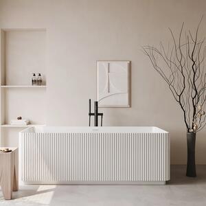 Cada acril freestanding Linea Pure, Alb, 170 cm