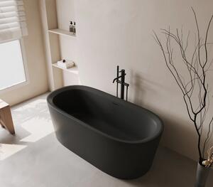 Cada acril freestanding Ava, Negru, 150 cm, 5001