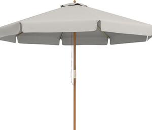 Outsunny Umbrelă de Grădină cu Corzi, Deschidere Reglabilă și Orificii de Ventilație, Ø325x250 cm, Gri | Aosom Romania