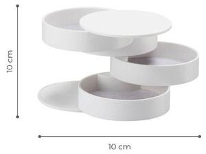 Organizator machiaj MONAR M 110, alb, plastic, 10x10 cm