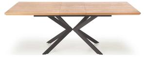 Masa extensibila LEGARTO, stejar/negru, 160/200x90x76 cm