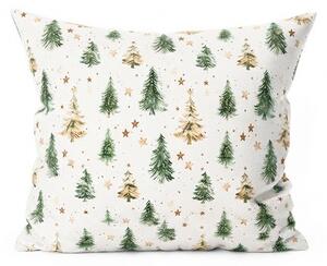 Fata de perna din bumbac CHRISTMAS FOREST 45x45 cm, colorat