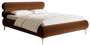 Pat matrimonial 160 cm Rirri 160B (cu somieră) (miere + auriu). Promo -19%. 1099886