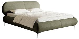 Pat matrimonial 160 cm Octave 160 (cu somieră) (cu sp. depozitare) (măslin + negru). Promo -13%. 1100036