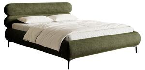 Pat matrimonial 160 cm Rirri 160B (cu somieră) (măslin + negru). Promo -17%. 1099841