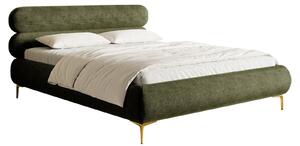 Pat matrimonial 160 cm Rirri 160B (cu somieră) (măslin + auriu). Promo -16%. 1099838