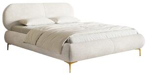 Pat matrimonial 140 cm Octave 140B (cu somieră) (crem). Promo -13%. 1099957