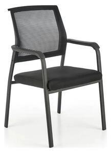 Scaun BERGEN, negru, stofa clasica/metal, 58x60x90 cm