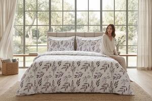 Lenjerie pat Ranforce 100% Cotton Pro (Ivory Glow)