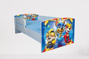 Pat Pentru Copii 2-8 Ani Paw Patrol Space, Cu Protectie Si Saltea De 140x70 Cm Inclusa Ptv4690